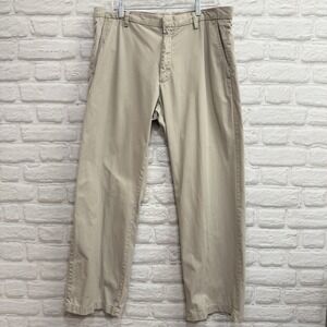 Banana Republic Men's Dawson Flat Front Chino Pants Size 35 X 32 100% Cotton Y2K